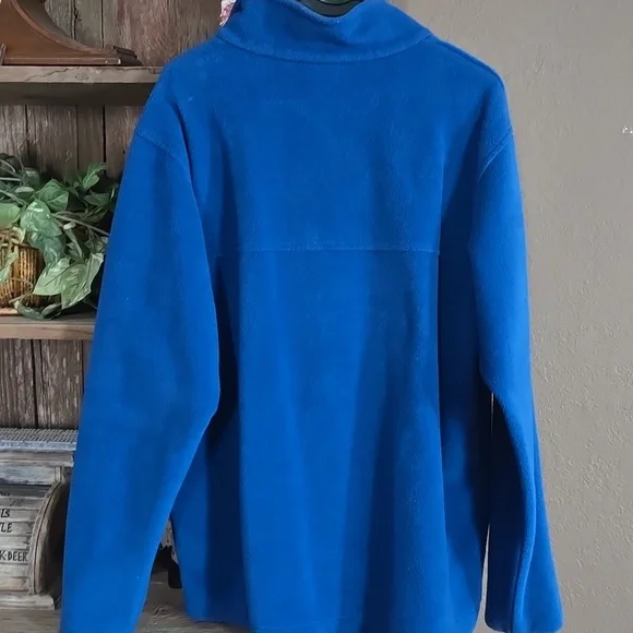 Columbia Royal Blue Half-Zip Fleece Mens L - Picture 4 of 4